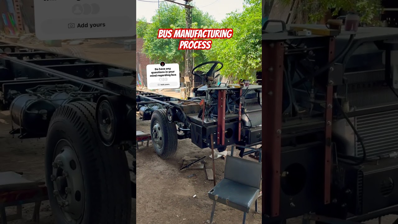 Bus manufacturing process in Pakistan manufactured by imran brothers bus body builders #fernbus