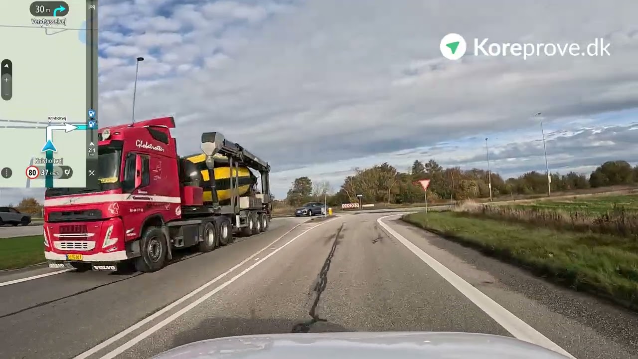 Køreprøve rute Frederikshavn - Frederikshavn Svendeby