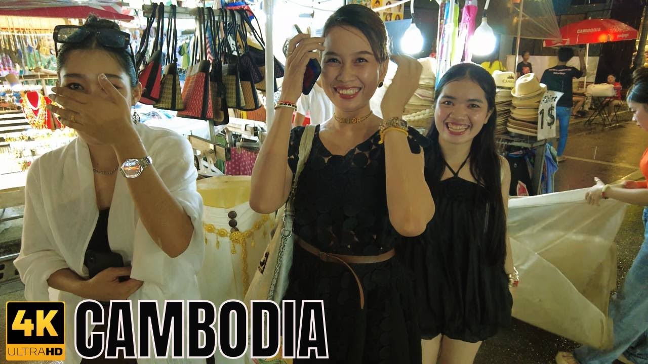🇰🇭Cambodia Nightlife in the Rain 🌧️ | Bars & Streets After Dark 🇰🇭