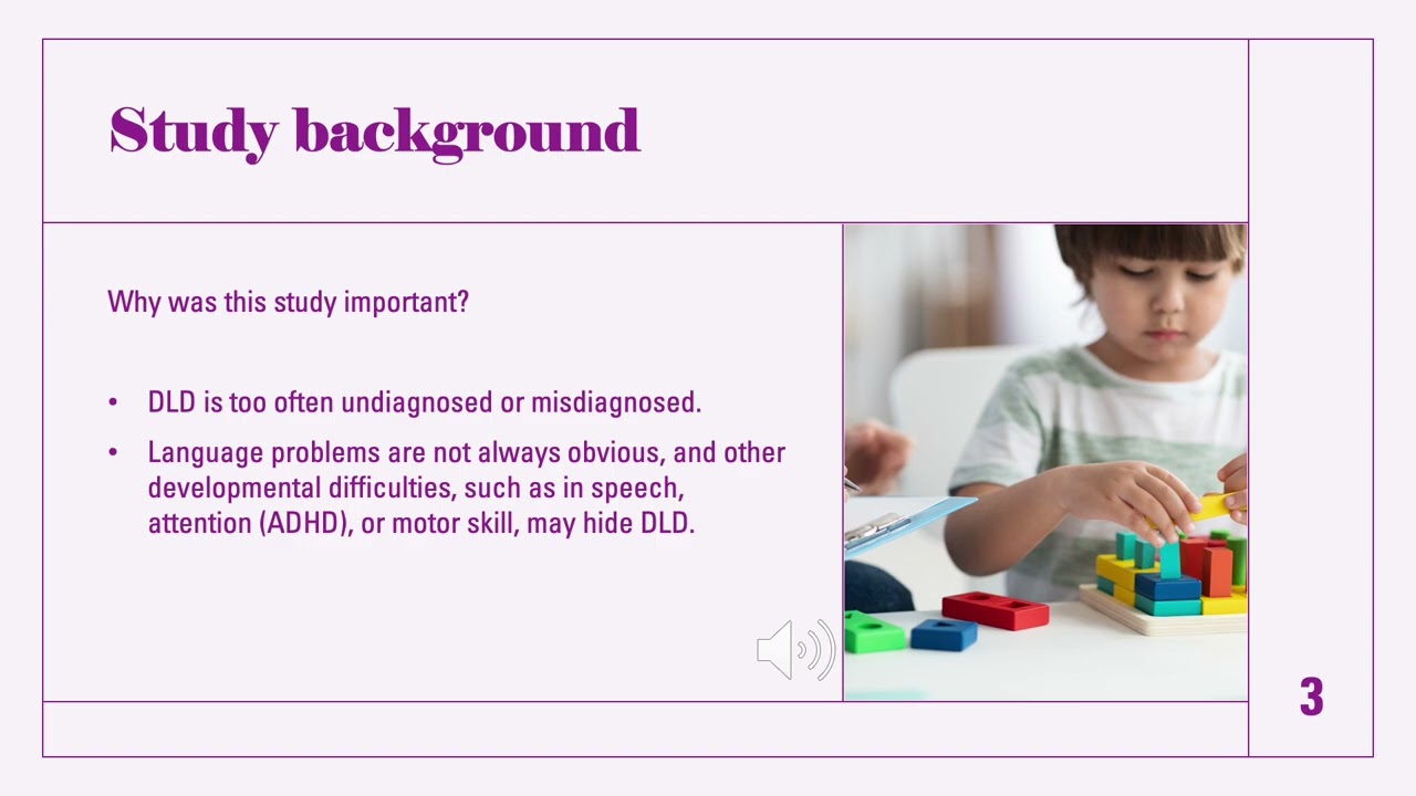 DLD as a Multidimensional Neurodevelopmental Spectrum: Implications for Diagnosis – E-DLD summary