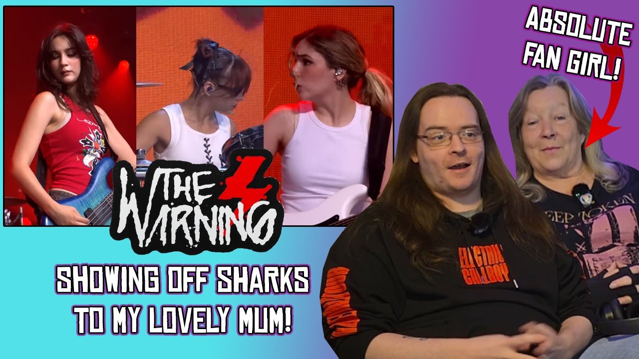 MY MOTHER IS AN ABSOLUTE FANGIRL FOR THE WARNING! | The Warning - Sharks Live at Pinkpop 2025