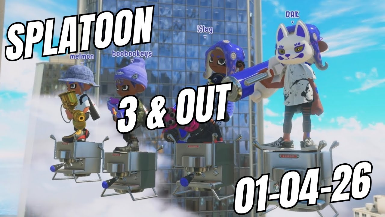OBS = Only Buckets Succeed. Splatoon 3 Gameplay, 3 & Out Session 01-04-26 