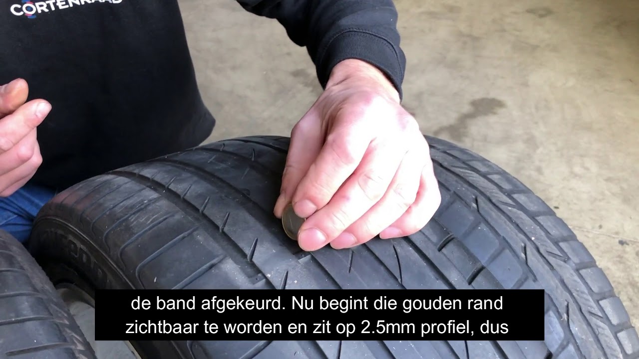 Zelf het profiel van je banden controleren