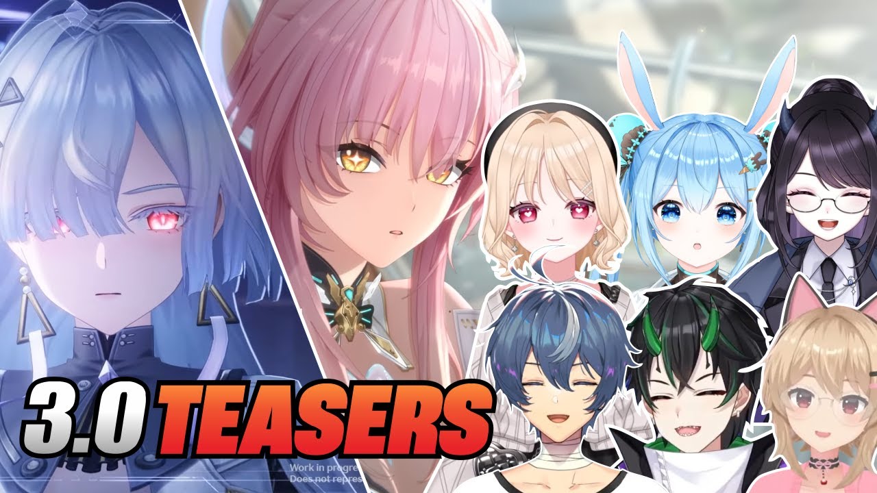 JP Vtubers React to 3.0 Early Gameplay Showcase & Cinematic Animation [JP Vtubers Reaction ENG Sub]