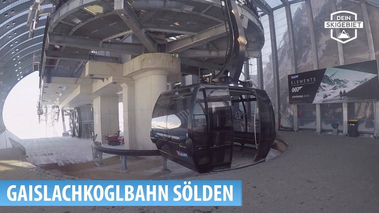Fahrt mit der Gaislachkoglbahn II in Sölden im Ötztal