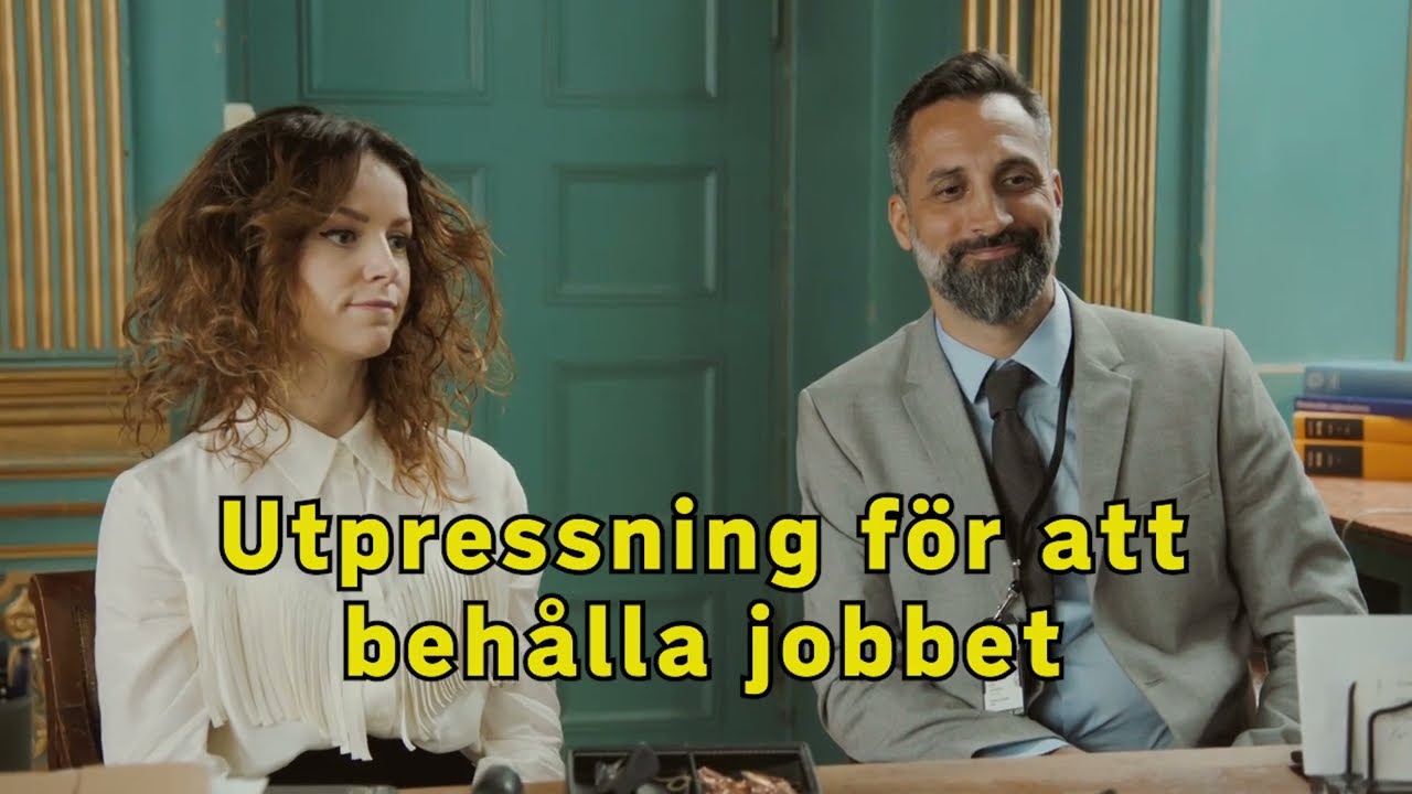 Utpressning f&ouml;r att f&aring; beh&aring;lla jobbet