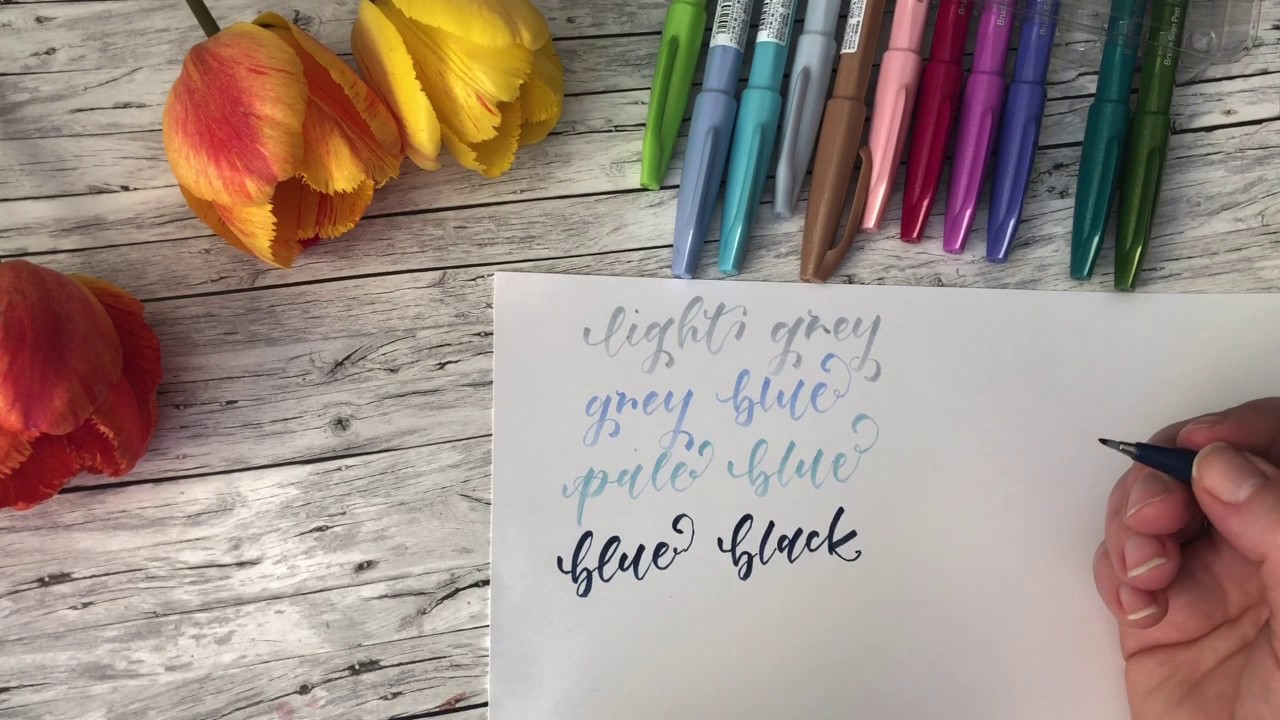 Test na żywo pentel sign brush
