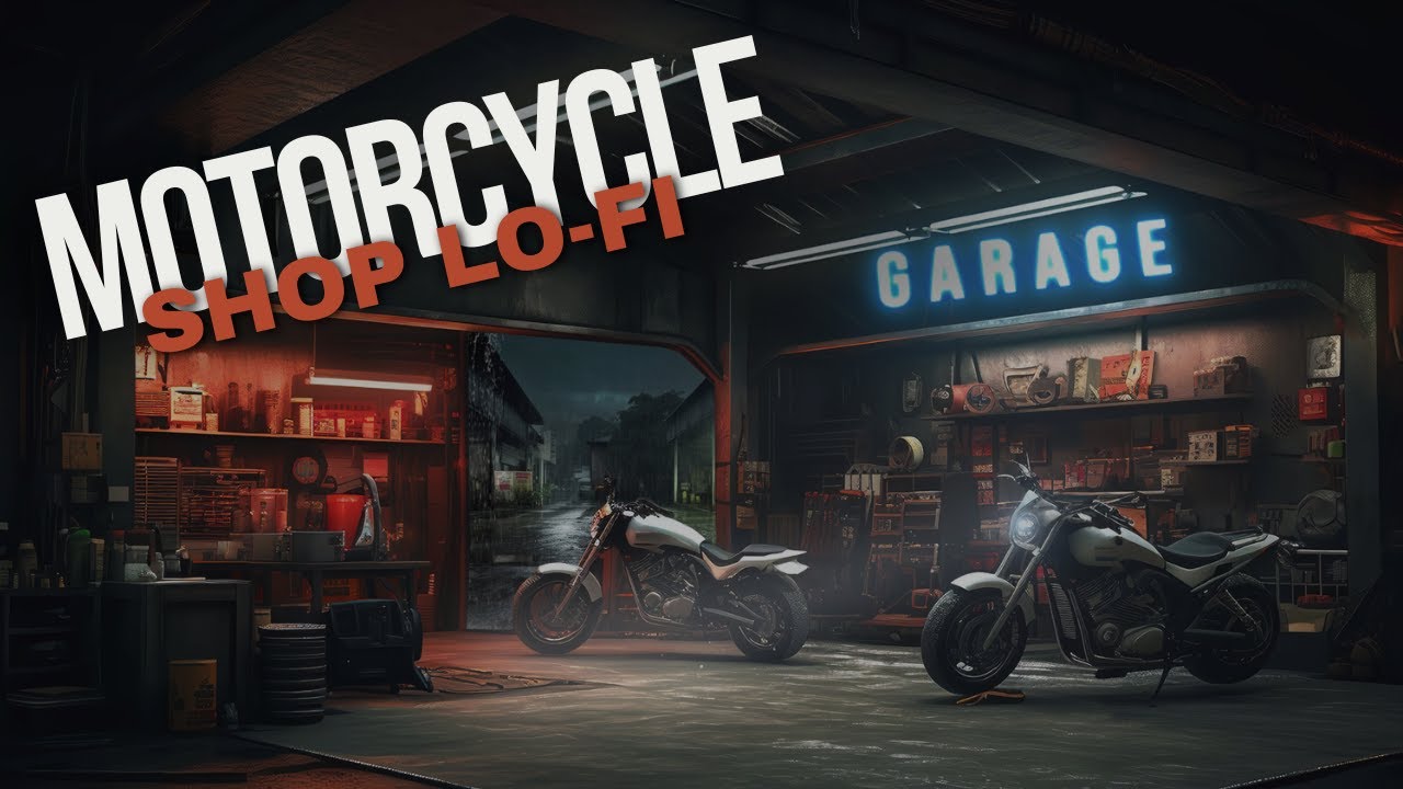Radio Lo-Fi w sklepie motocyklowym | Wesołe melodie do pracy w garażu
