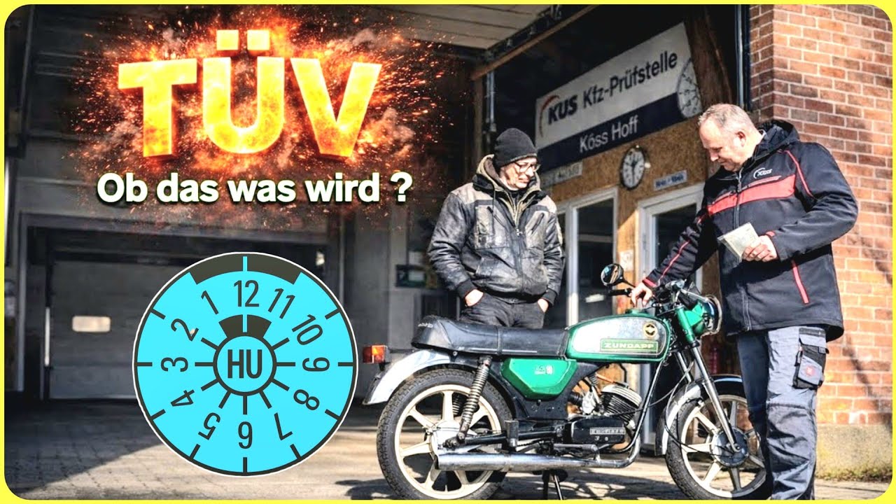 Zündapp GTS 50 geht heute zum TÜV. BITTE 6,8 PS eintragen Herr Doktor. Oha