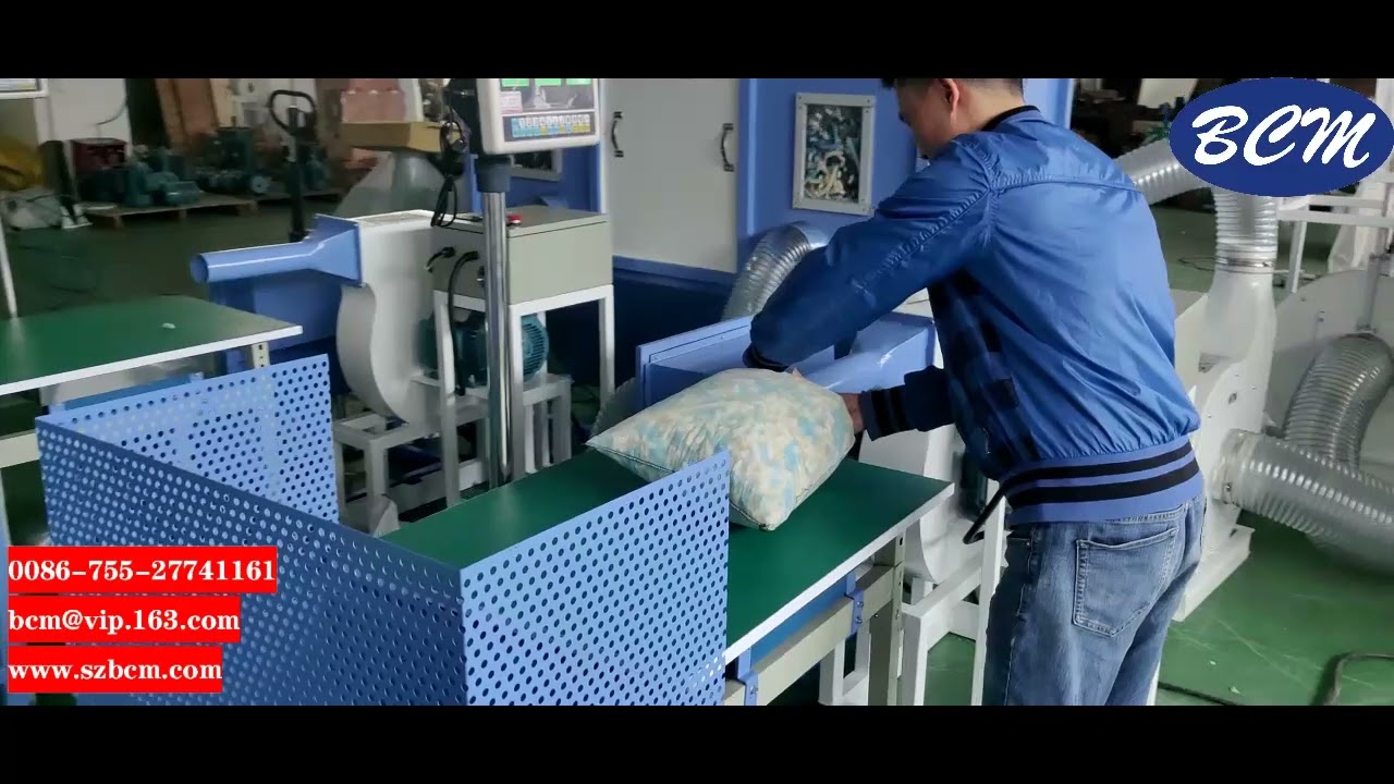 Foam cutting and filling line