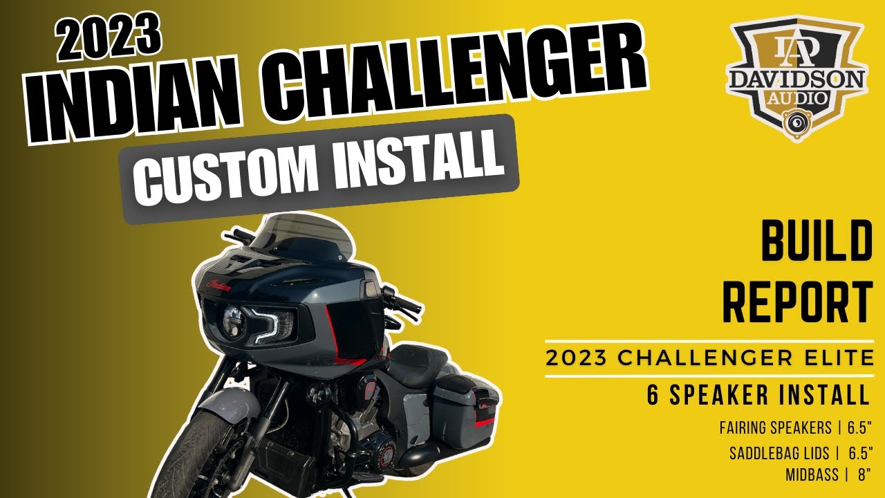 2023 Indian Challenger Elite - 6 Speaker Custom Audio Package