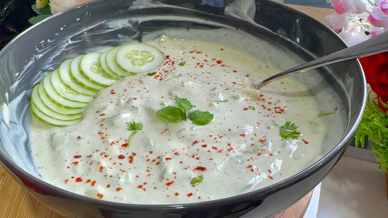 পোলাও বিরিয়ানি গ্রিল চিকেন বা নানের সাথে মজাকরে খাওয়ার জন্য বেনিয়ে ফেলুন মজাদার শসার রায়তা