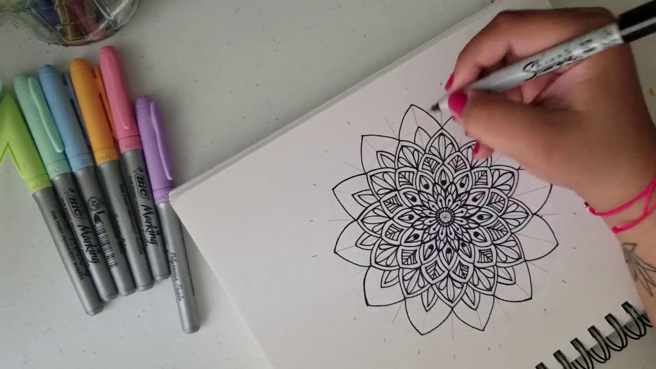 Como hacer Mandalas con colores pasteles | How to draw Mandalas with pastel colors | Shantal Art