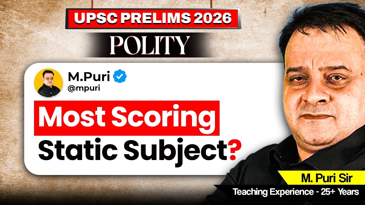 How to Score 90% in Polity in UPSC Prelims 2026 | All Important Topics by M. Puri Sir | Sarrthi IAS