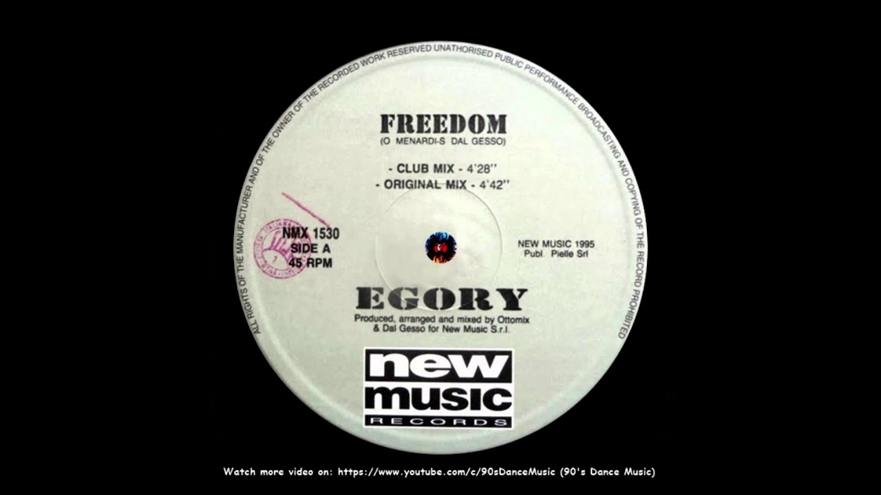 Egory - Freedom (Club Mix) (Rare) (90's Dance Music) ✅