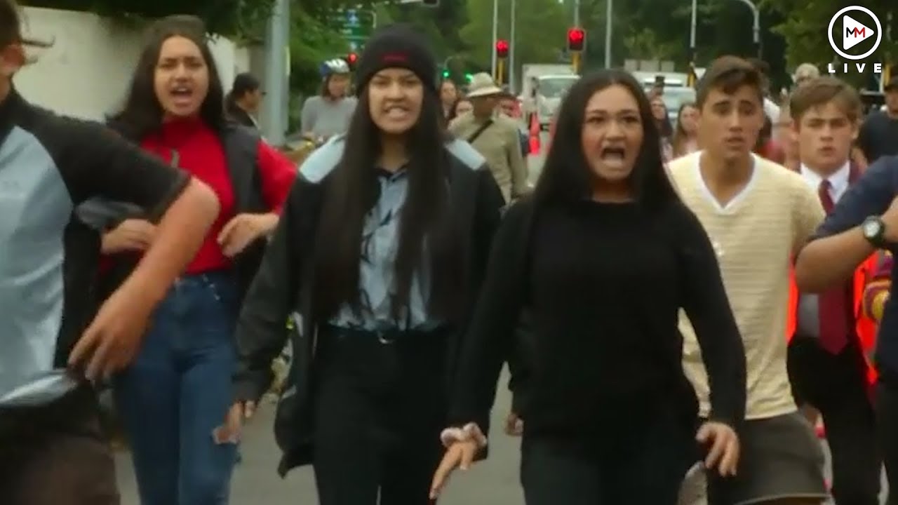New Zealand shooting: Students perform tribute haka