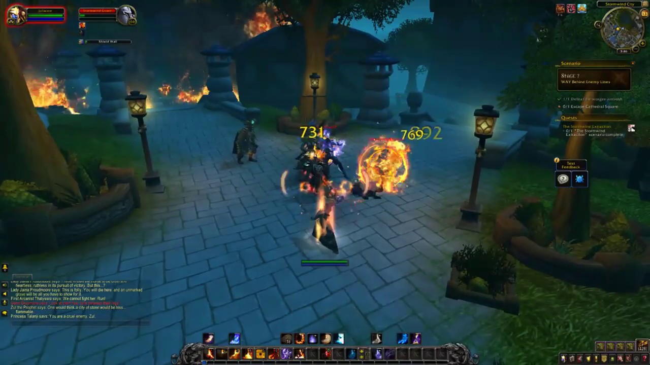 Battle for Azeroth Alpha Stormwind Scenario | JuliaCare | Fire Mage PoV