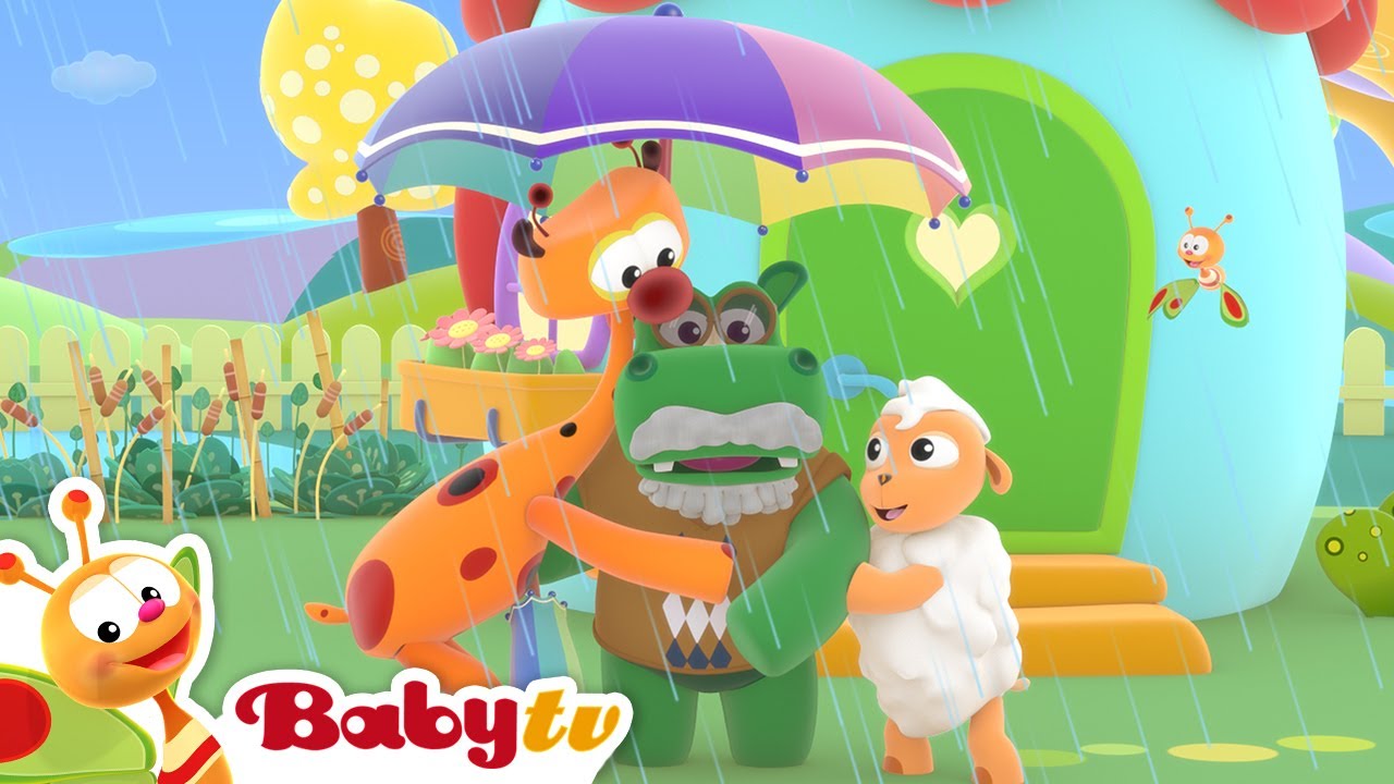Deszcz leje i chlapie | Piosenki & rymy | BabyTV Polski