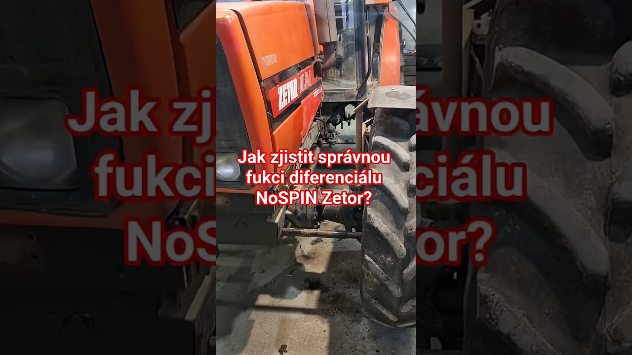 N&aacute;vod na kontrolu funkce diferenci&aacute;lu NoSPIN Zetor (Zetor 10540)