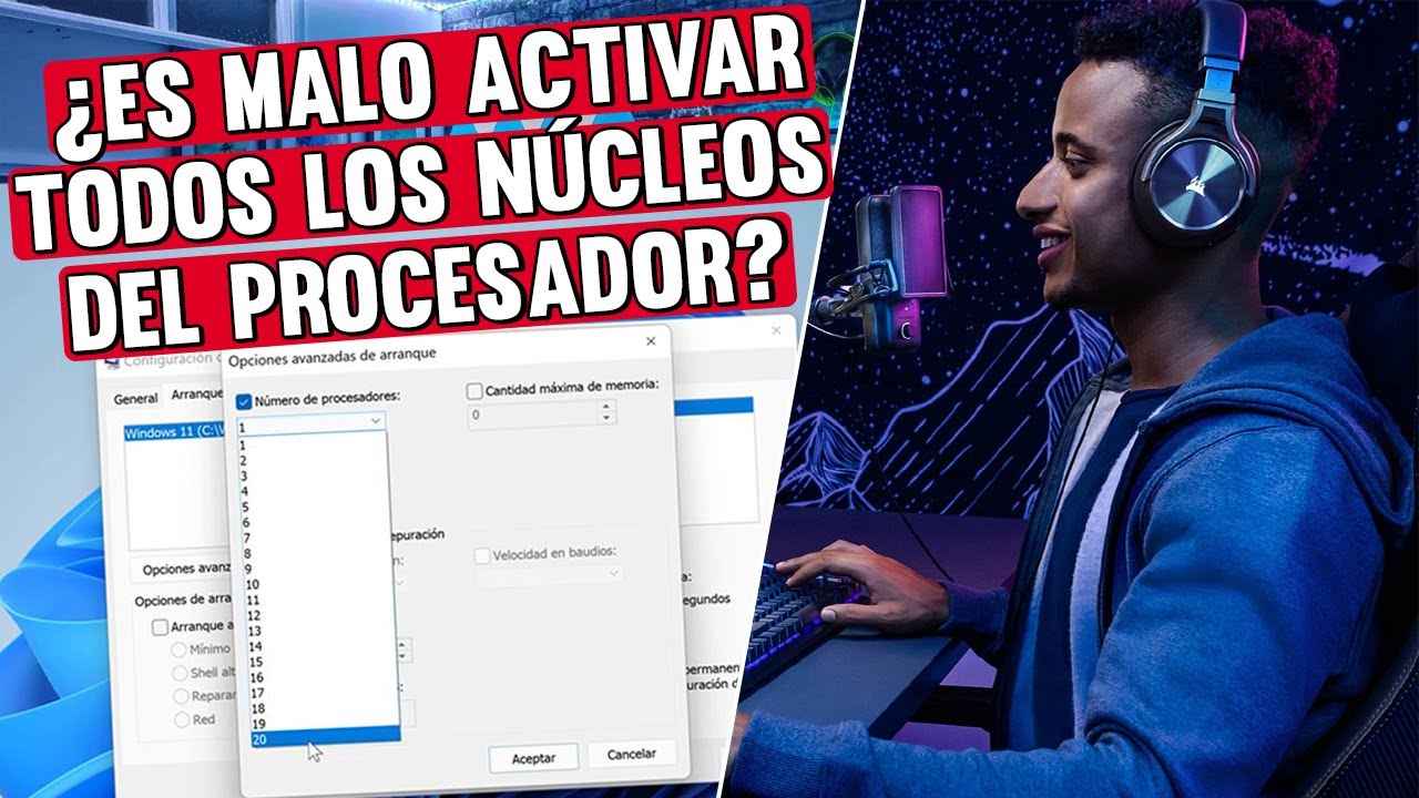 ¿Qué pasa si activo todos los núcleos de mi PC? Como activar todos los núcleos del CPU