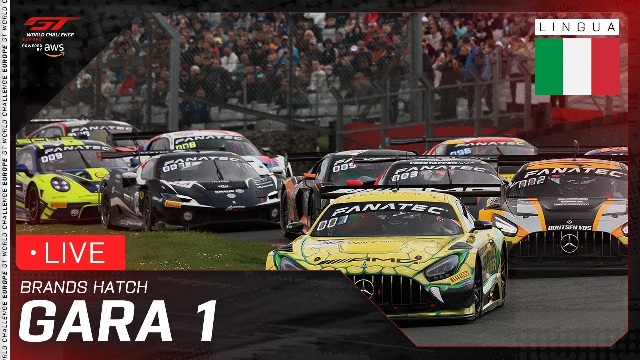IN DIRETTA | Gara 1 | Brands Hatch | GT World Challenge Europe powered by AWS 2025 (Italiano)
