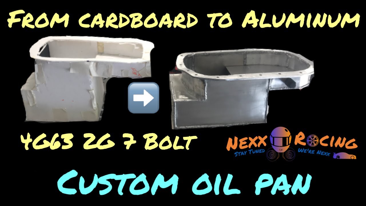 Finished Custom 2G 7 Bolt 4G63 Aluminum Oil Pan