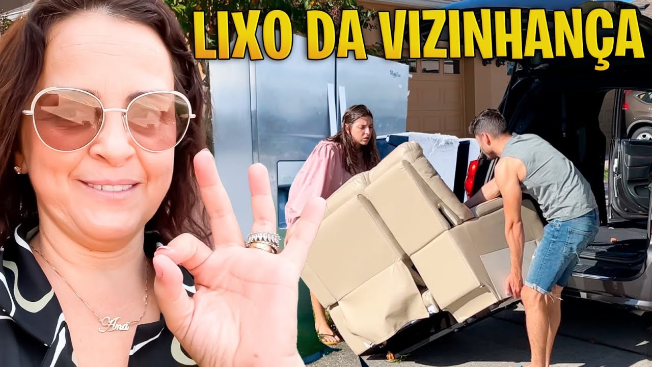 NUNCA ACHEI TANTA COISA BOA NO LIXO DA VIZINHANÇA COMO ACHEI HOJE