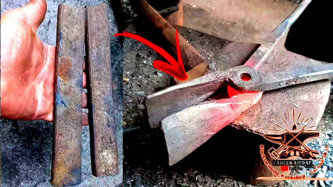 كيفية صنع ملاقط الحدادة من الخردة / How to make blacksmith tongs from scrap