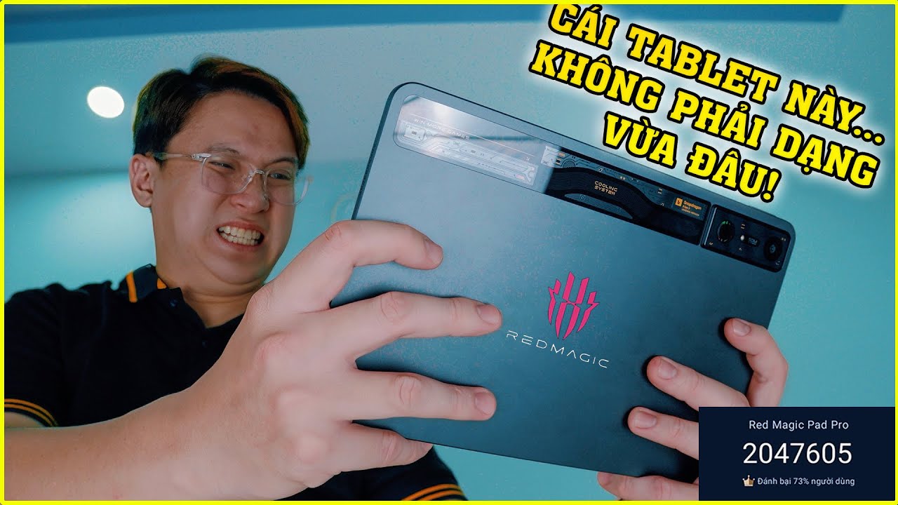 Tablet Gaming 2 TRIỆU điểm AnTuTu - Có Cả Quạt Tản Nhiệt. Mở Hộp REDMAGIC Nova Gaming.
