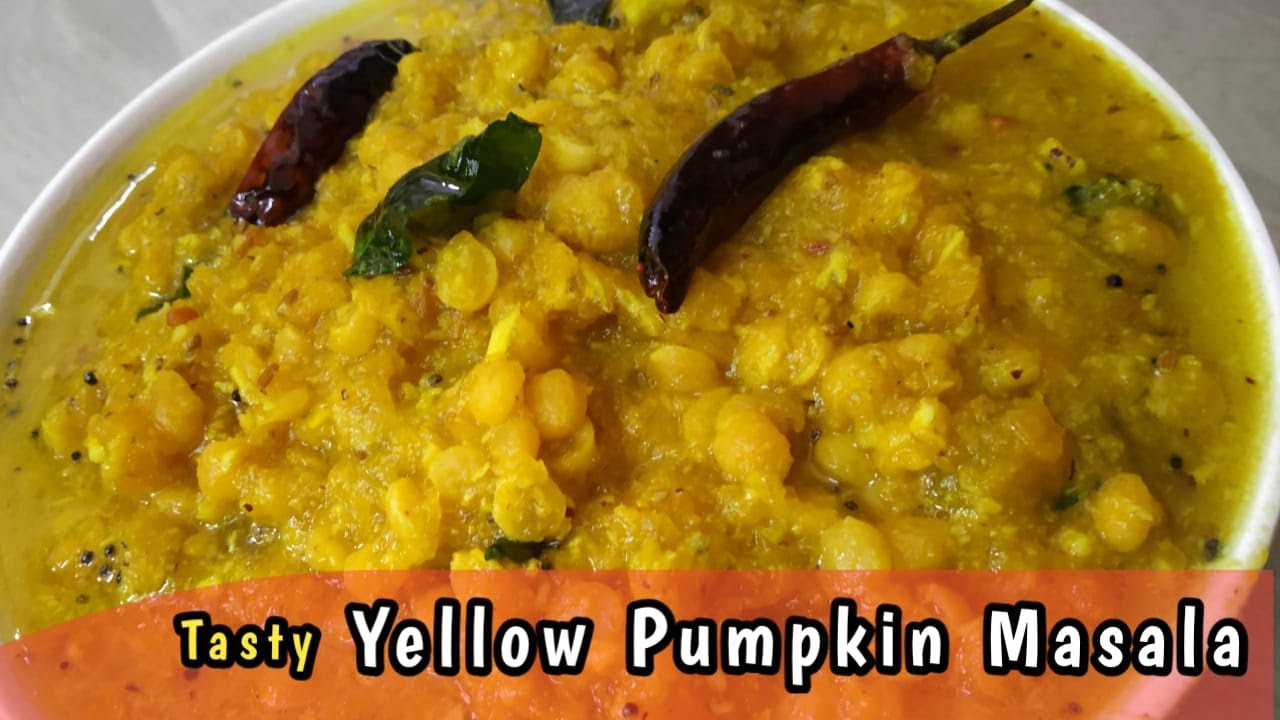 பரங்கிக்காய் கூட்டு | மஞ்சள் பூசணி கூட்டு | Poosanikai Kootu In Tamil | Yellow Pumpkin Stew |