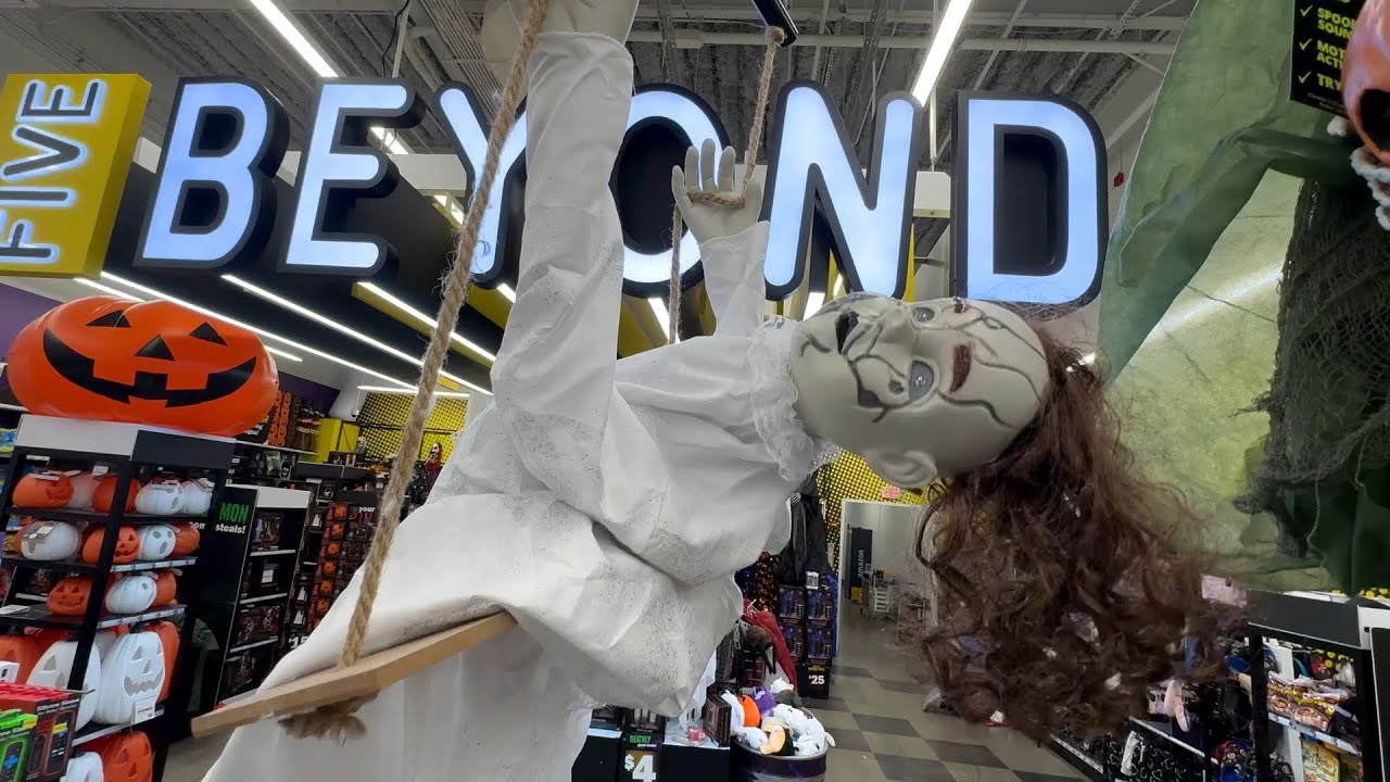 Five And Below Halloween Decorations and More AFFORDABLE ANIMATRONICS? #fyp #youtube #halloween