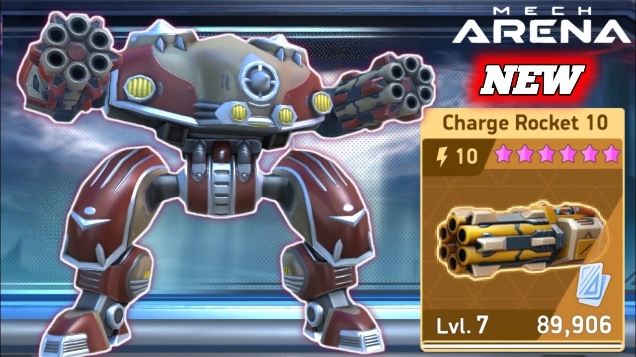New Weapon Charge Rocket 10 with Brickhouse - Mech Arena 