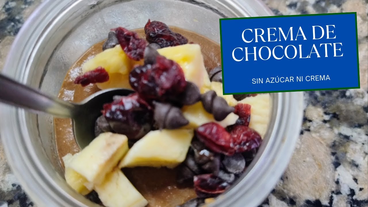 CREMA DE CHOCOLATE FIT LLENA DE PROTEÍNA