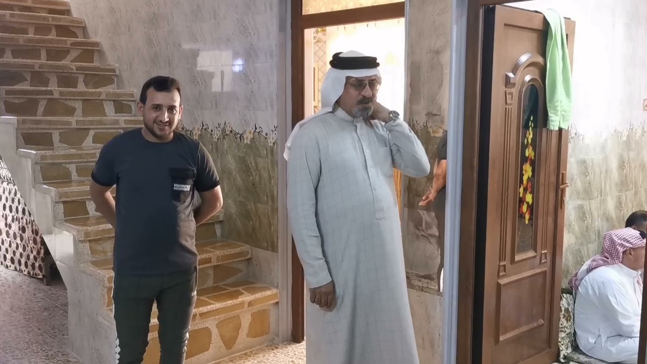 بعد عودتهم من مناسك الحج الحاج والعم عبد احمد ابو قيس الكردوش ولحاج الخال إبراهيم خليل جمعه الكردوش