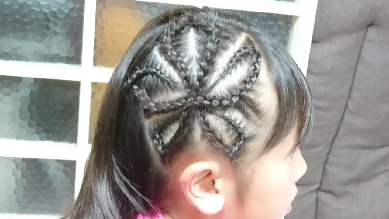 コーンロウ 花 百合/Flower Cornrows Lily