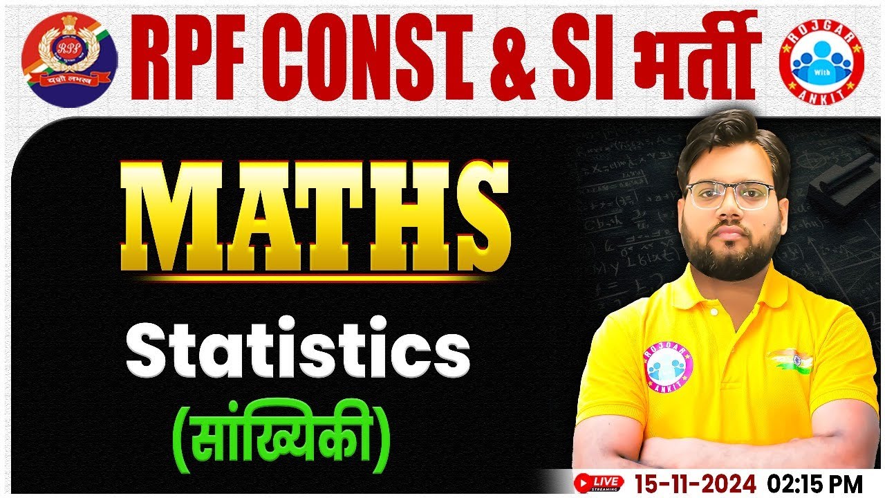 RPF SI & Constable 2024 | Statistics Maths Class | RPF Constable Maths Class by Aakash Sir