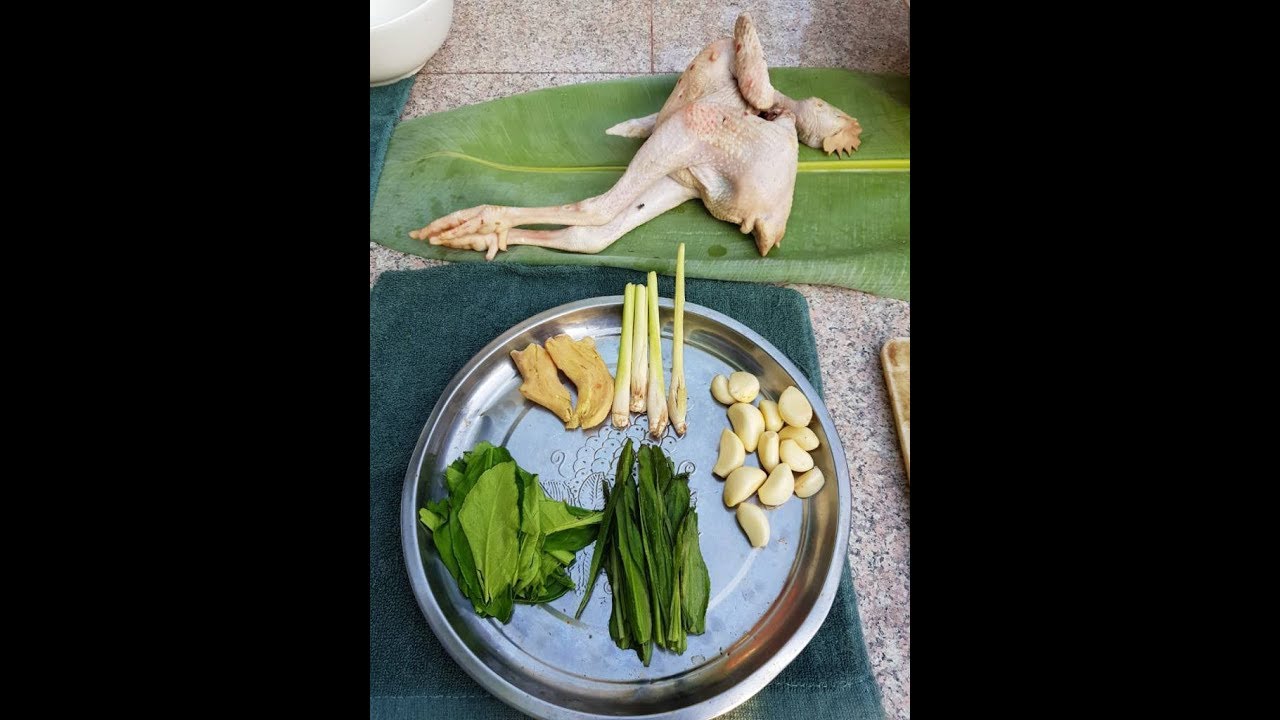 Burmese Cookery - Chicken baked in mud Kayan style.
