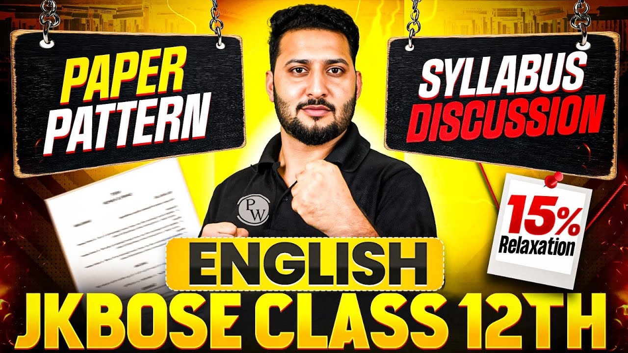 JKBOSE Class 12th English 2025 | New Paper Pattern & Full Syllabus Discussion | JKBOSE Wallah