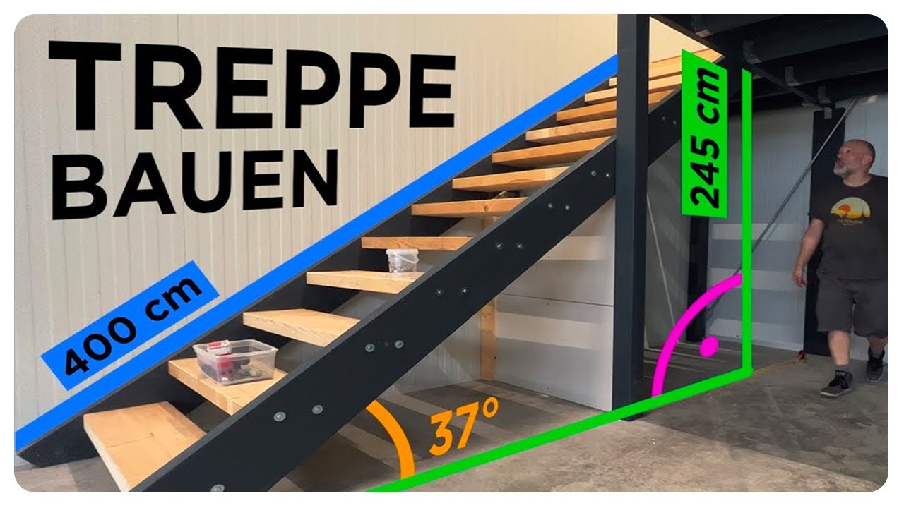 TREPPE BAUEN - einfach erkl&auml;rt f&uuml;r LAIEN OHNE VORWISSEN