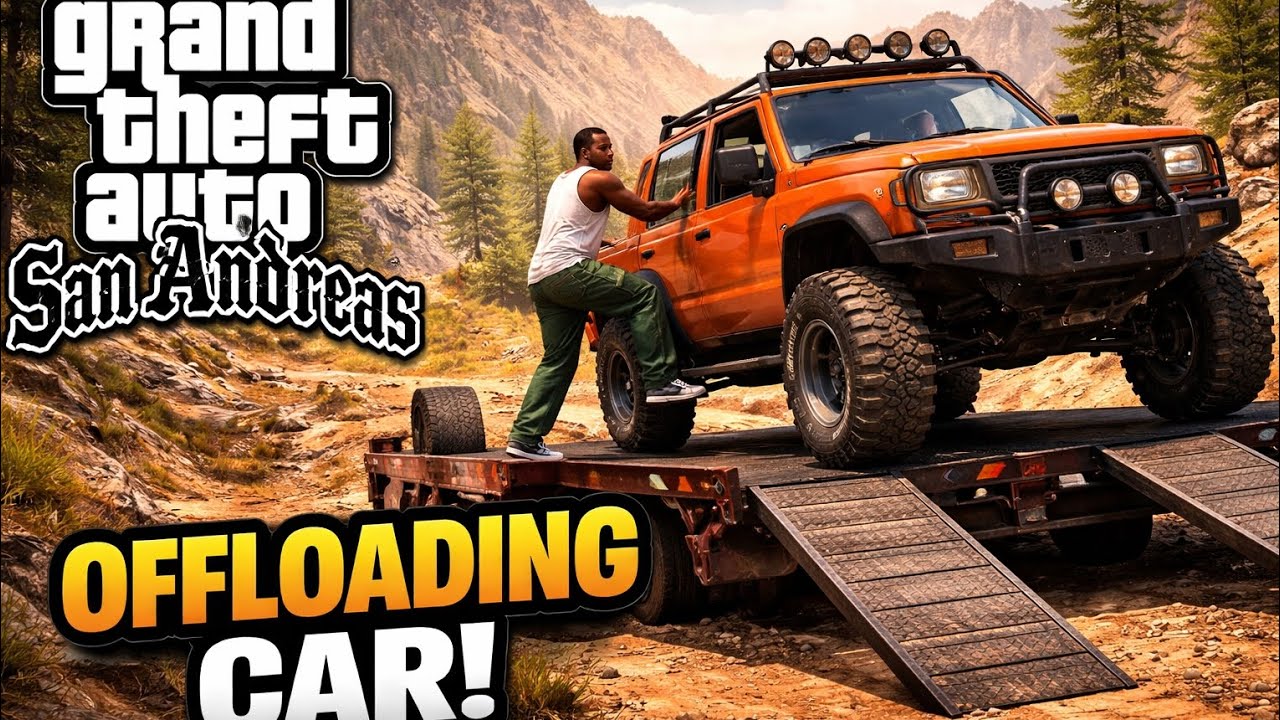 GTA San Andreas Truck Off-Loading Mission on Pahad ⛰️ | Hard Driving Challenge #GTASanAndreas #GTASA