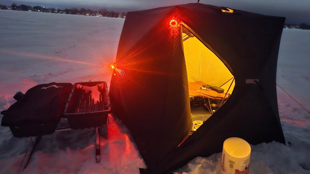 First Over Night Ice Camp Lake Nipissing 2026