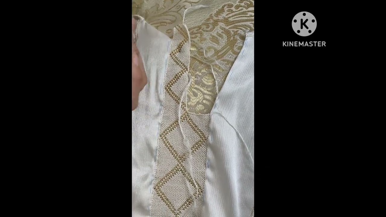 اجي تعلمي معايا فتحة العنق بالعقيق المهرس وتولي محترفة فراندة #خياطة_تقليدية #خياطة 
