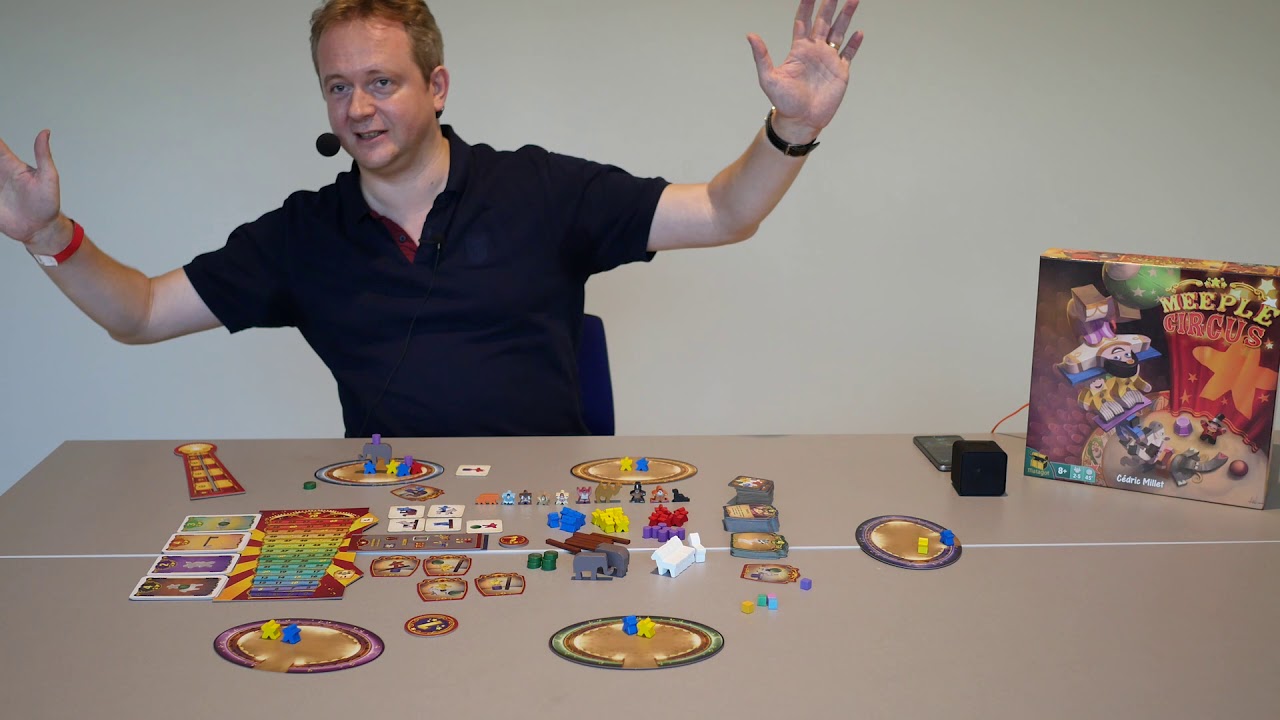Meeple Circus l'explication des r&egrave;gles avec C&eacute;dric Millet