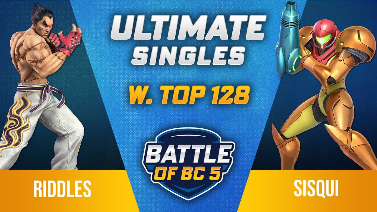 Риддлс (Кадзуя) против Сиски (Самус) — победители Ultimate Singles, топ-128 — Battle of BC 5