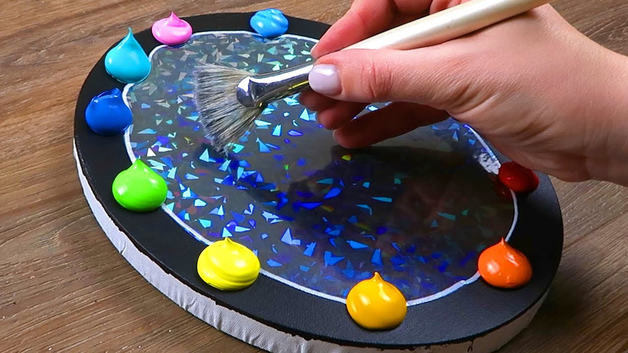 How to Paint Abstract Moonlight Couple | Easy & Beautiful Painting