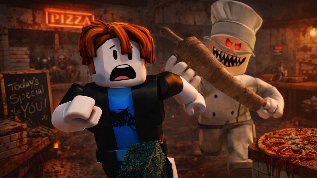 It Was Easy To Escape From terrible pizza shop .  [ PAPA PIZZA'S PIZZERIA  -  ROBLOX ]