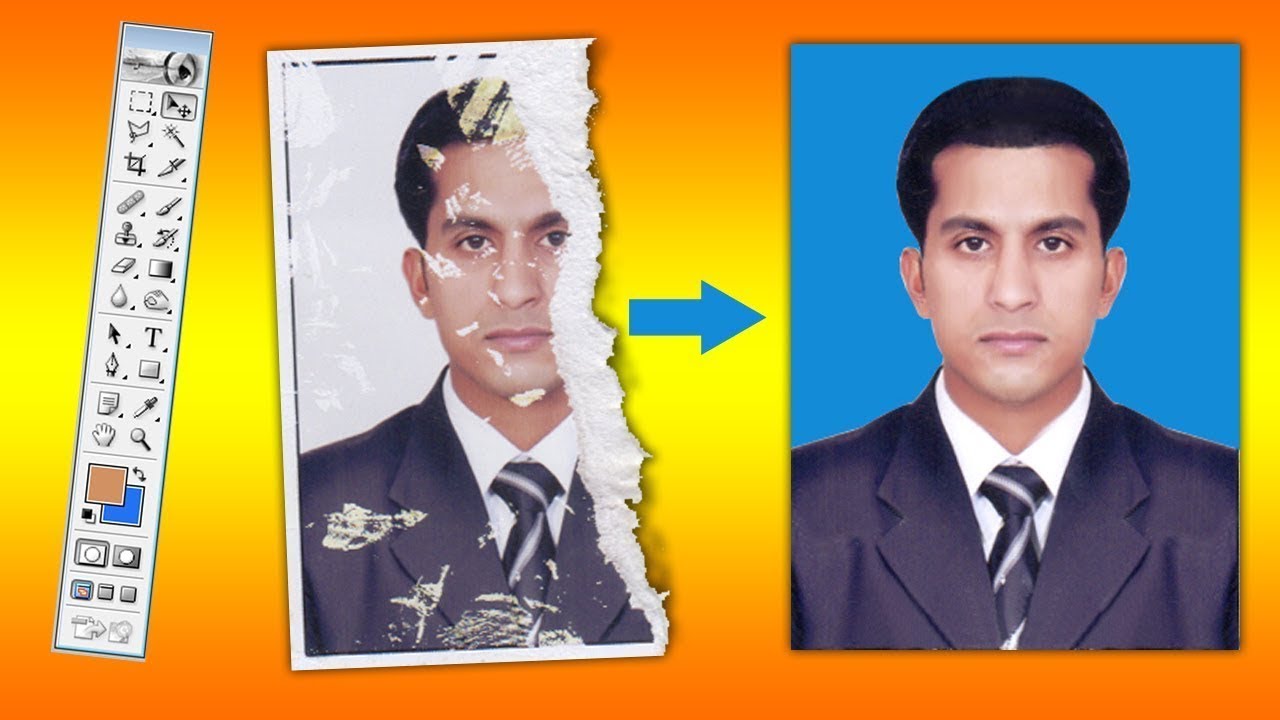 Damaged Photo Repair | Remove Dust and Scratches | Photoshop Tutorial