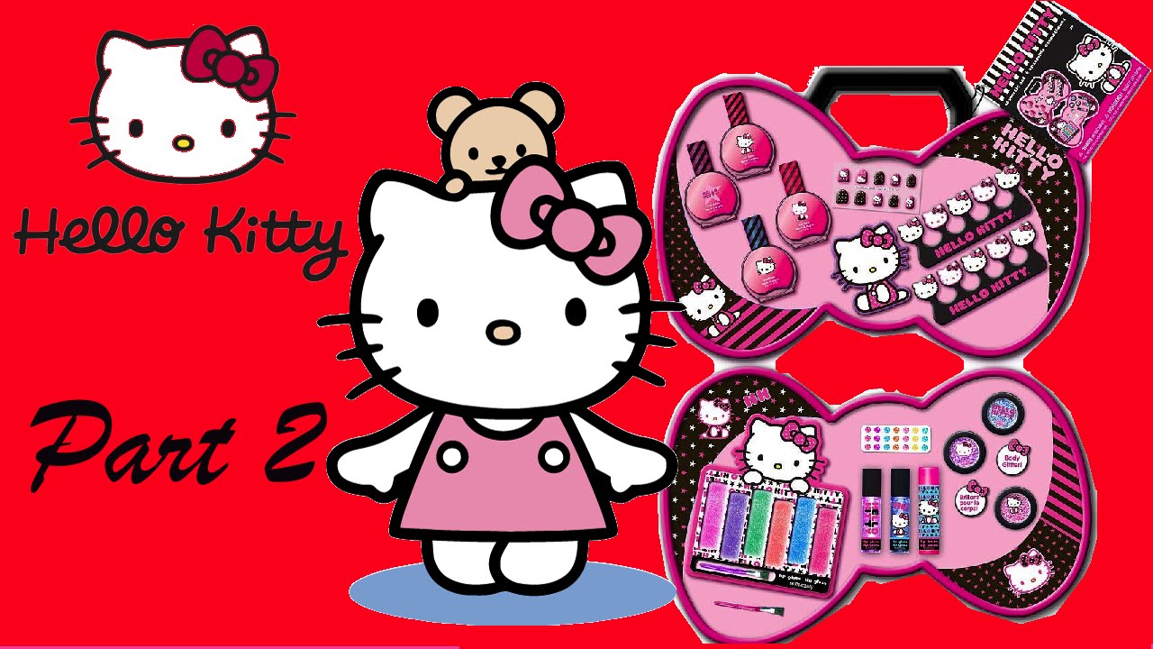 Hello Kitty Kids Beauty Box & Makeup Set Unboxing - Lip Gloss Part 2 !!!
