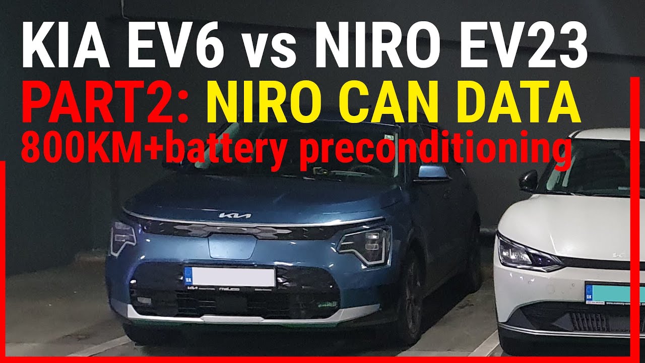 Kia EV6 vs NIRO EV 23 - PART2: NIRO CAN DATA