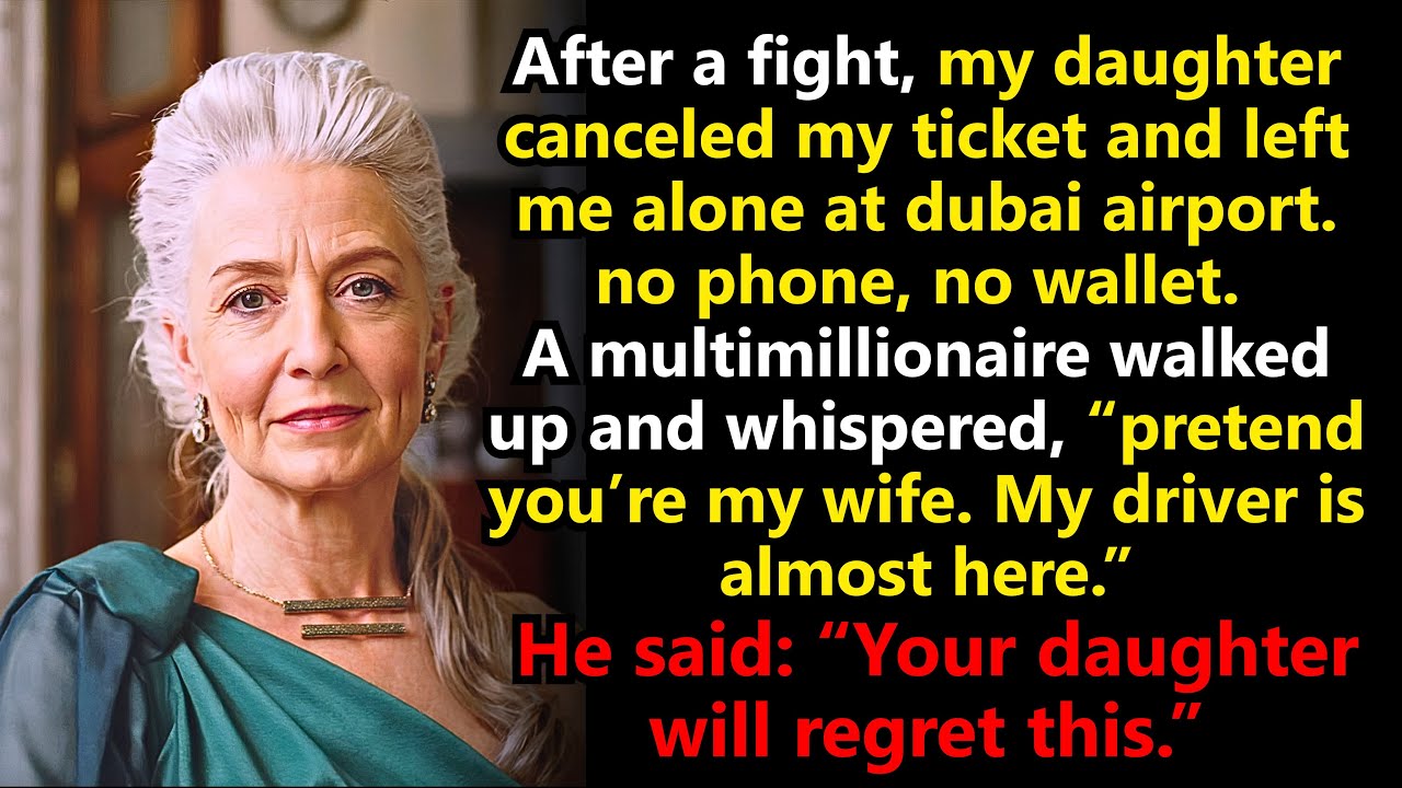 My Daughter Canceled My Ticket and Abandoned Me in Dubai—until a Multimillionaire Changed Everything